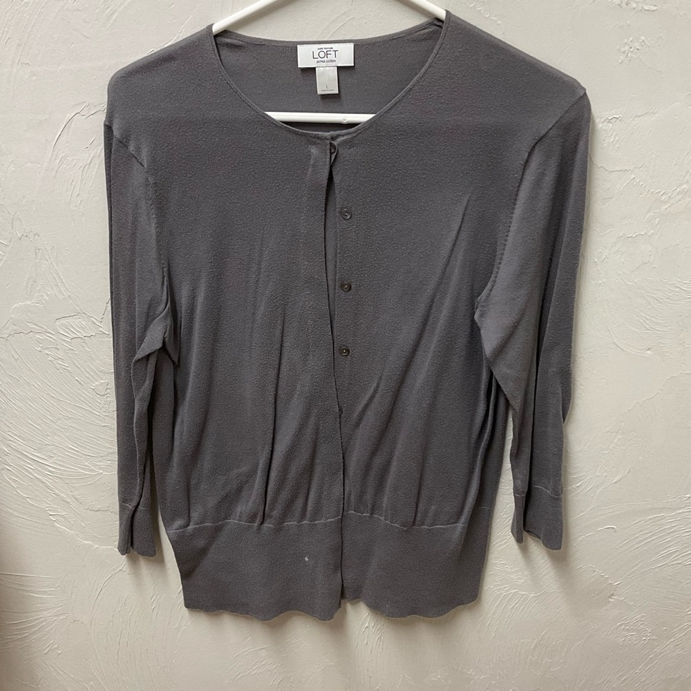 Loft Gray Cardigan
